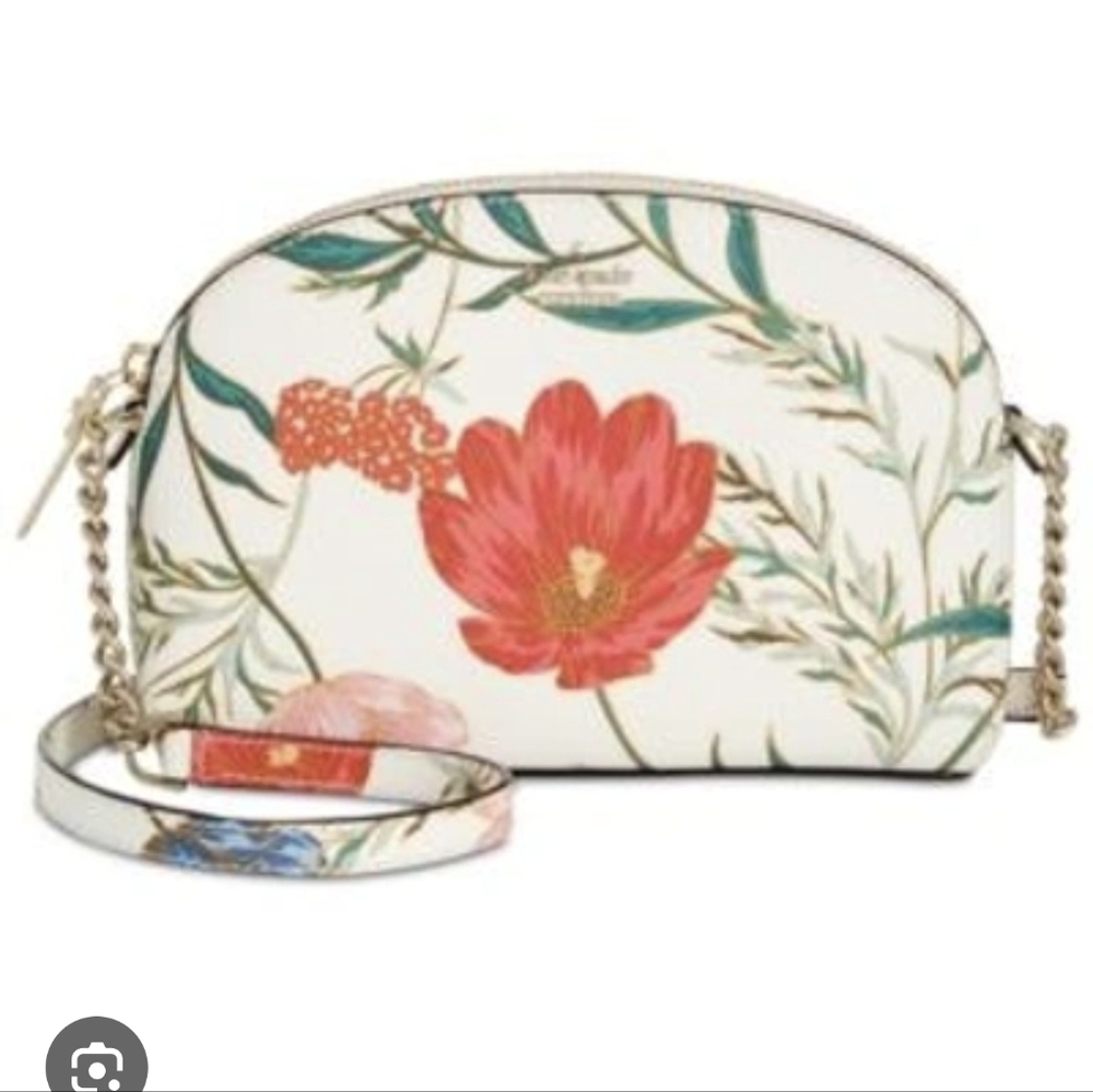 KATE SPADE  Floral Bloom Blossom Cameron Street Hili Dome Crossbody Bag